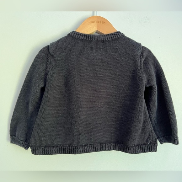 Tea Collection Cardigan Floral Embroidery Navy & Pink 18-24M Baby Girl - Picture 2 of 5